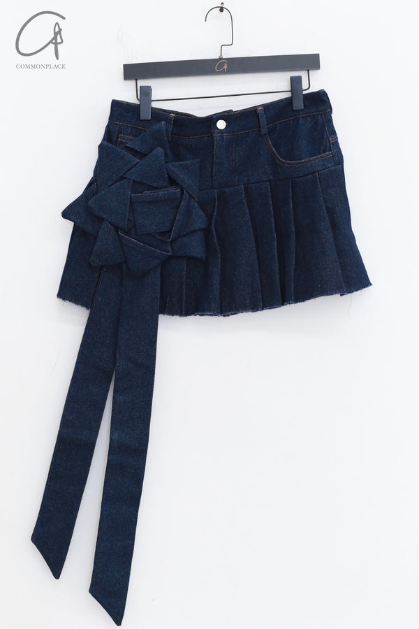 CONSTANÇA ENTRUDO Ballpoint pen print denim skirt Portugal CE-SS24_SKI05-ZL Indigo CE-SS24_SKI04